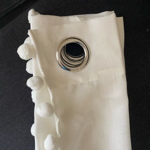 White Sheer Curtains (2 curtains) 84 inches